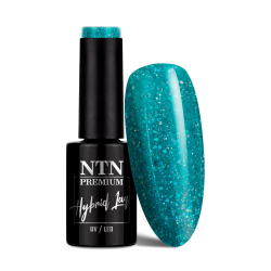 Gellack NTN Premium Design Your Style för naglar 45 turkos glitter 5g