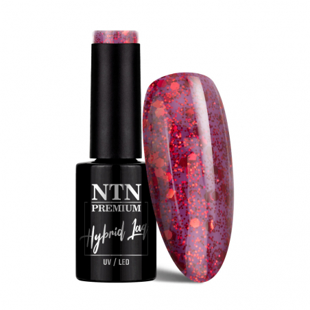 Gellack NTN Premium Passion of Love 206 röd glitter 5g