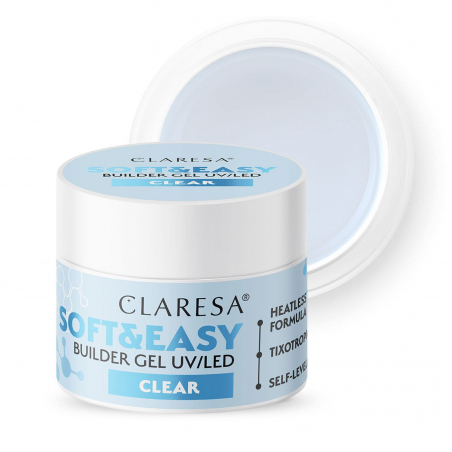 HEMA-Fri UV gel Clear Claresa Soft&Easy med tixotropi 45g