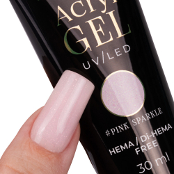 Polygel Molly Nails rosa glitter Pink Sparkle HEMA FREE 30g