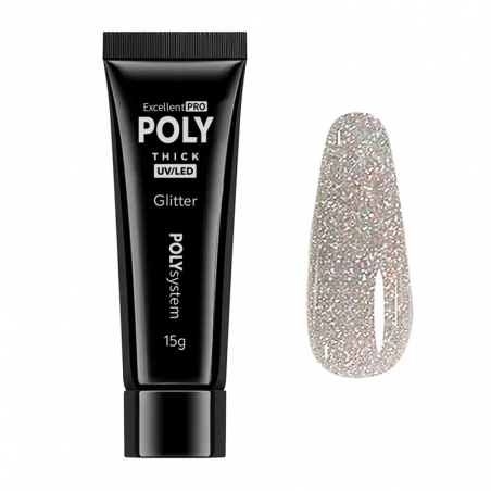 Polygel orange Diamond Glitter Excellent POLYsystem 15g